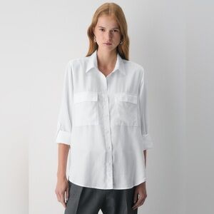 Aritzia Babaton Utility Shirt White – Size S